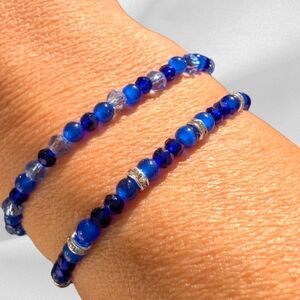 Blue Friendship Bracelets